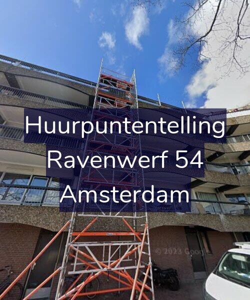 Foto gevel Huurpuntentelling voor Ravenwerf 54, Amsterdam