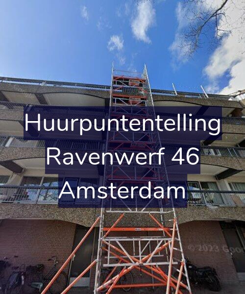 Foto gevel Huurpuntentelling voor Ravenwerf 46, Amsterdam