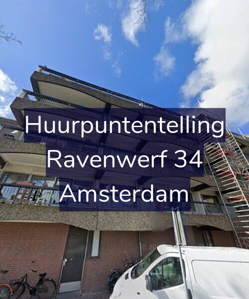 Foto gevel Huurpuntentelling voor Ravenwerf 34, Amsterdam
