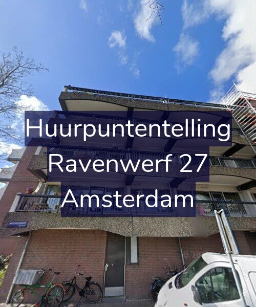 Foto gevel Huurpuntentelling voor Ravenwerf 27, Amsterdam