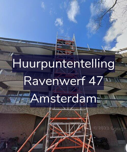 Foto gevel Huurpuntentelling voor Ravenwerf 47, Amsterdam