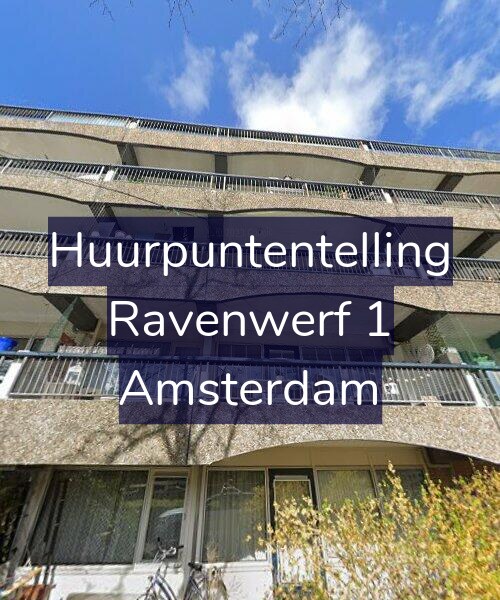 Foto gevel Huurpuntentelling voor Ravenwerf 1, Amsterdam