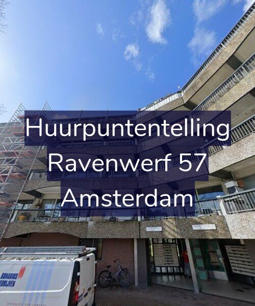 Foto gevel Huurpuntentelling voor Ravenwerf 57, Amsterdam