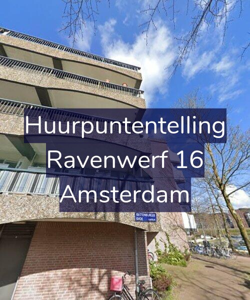 Foto gevel Huurpuntentelling voor Ravenwerf 16, Amsterdam