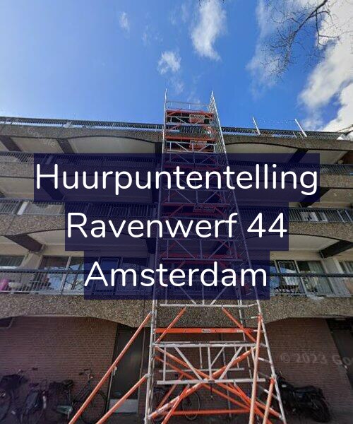 Foto gevel Huurpuntentelling voor Ravenwerf 44, Amsterdam