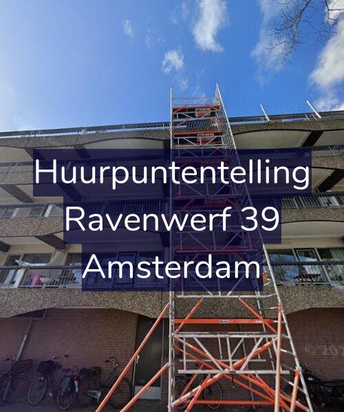 Foto gevel Huurpuntentelling voor Ravenwerf 39, Amsterdam
