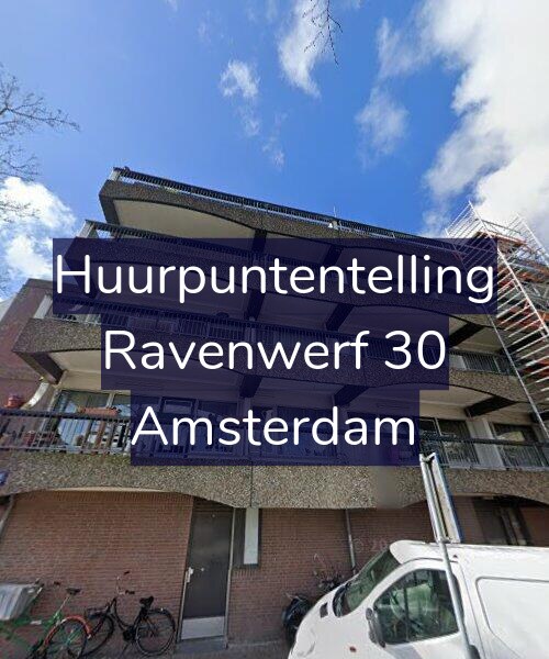 Foto gevel Huurpuntentelling voor Ravenwerf 30, Amsterdam
