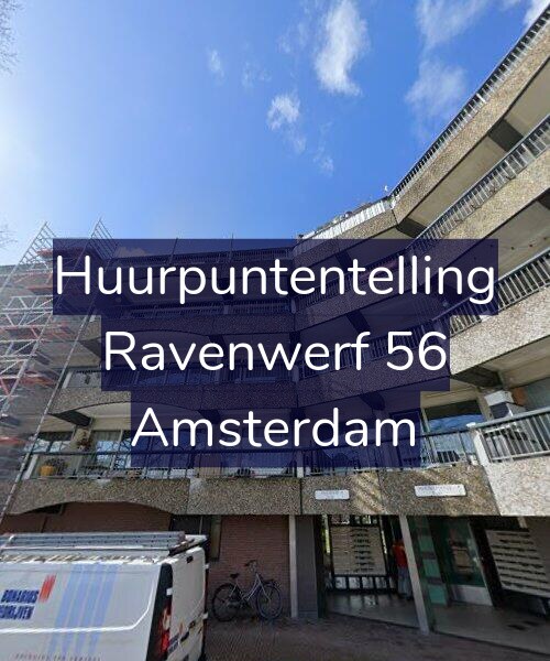 Foto gevel Huurpuntentelling voor Ravenwerf 56, Amsterdam