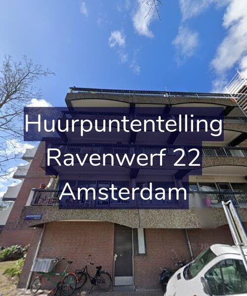 Foto gevel Huurpuntentelling voor Ravenwerf 22, Amsterdam
