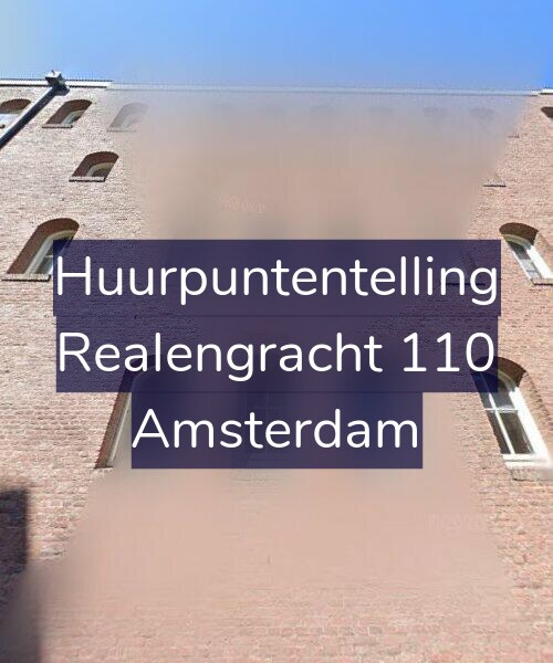 Foto gevel Huurpuntentelling voor Realengracht 110, Amsterdam