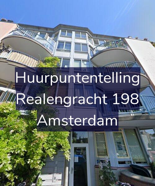 Foto gevel Huurpuntentelling voor Realengracht 198, Amsterdam