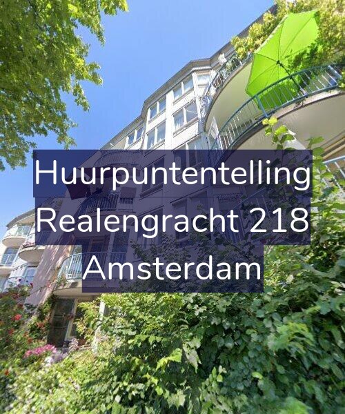 Foto gevel Huurpuntentelling voor Realengracht 218, Amsterdam
