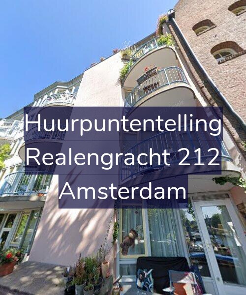 Foto gevel Huurpuntentelling voor Realengracht 212, Amsterdam