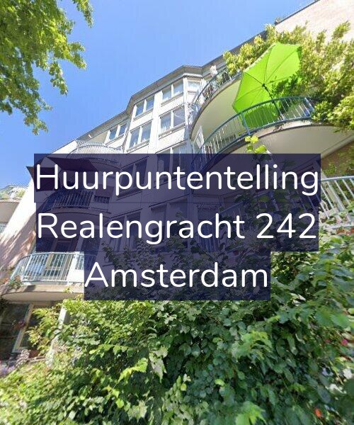 Foto gevel Huurpuntentelling voor Realengracht 242, Amsterdam