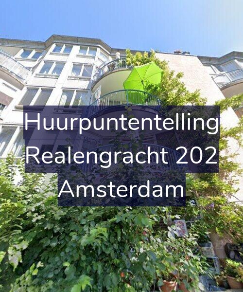 Foto gevel Huurpuntentelling voor Realengracht 202, Amsterdam