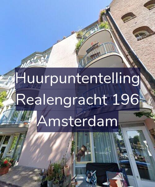 Foto gevel Huurpuntentelling voor Realengracht 196, Amsterdam