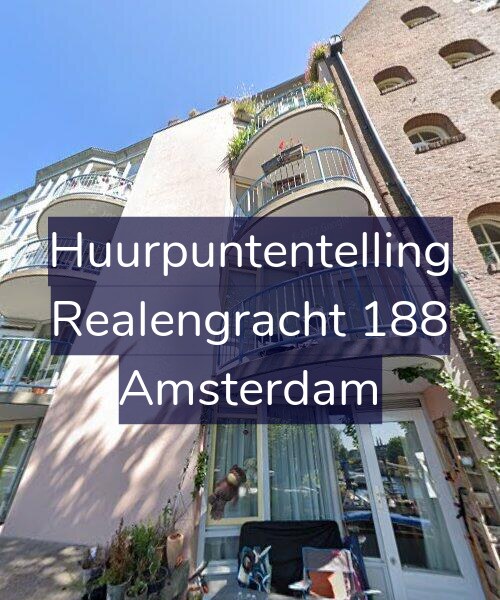 Foto gevel Huurpuntentelling voor Realengracht 188, Amsterdam