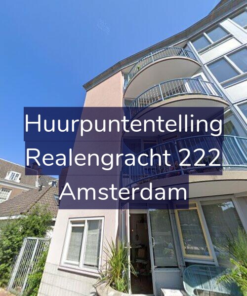 Foto gevel Huurpuntentelling voor Realengracht 222, Amsterdam