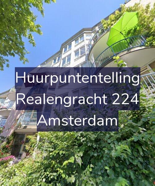 Foto gevel Huurpuntentelling voor Realengracht 224, Amsterdam