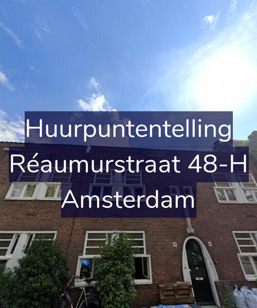 Foto gevel Huurpuntentelling voor Réaumurstraat 48-H, Amsterdam