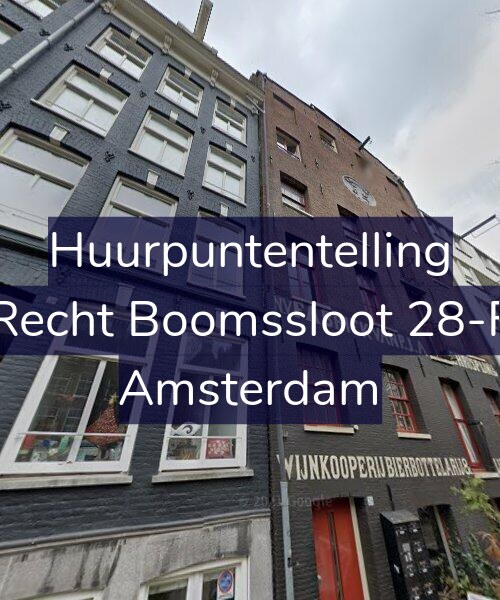 Foto gevel Huurpuntentelling voor Recht Boomssloot 28-F, Amsterdam