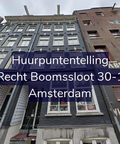 Foto gevel Huurpuntentelling voor Recht Boomssloot 30-1, Amsterdam