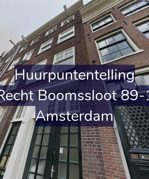 Foto gevel Huurpuntentelling voor Recht Boomssloot 89-1, Amsterdam