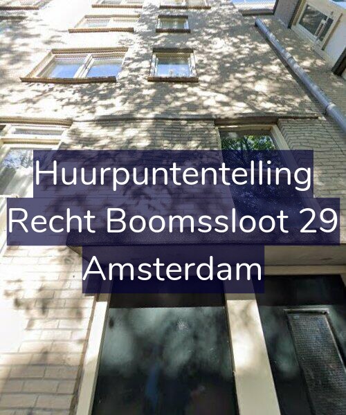Foto gevel Huurpuntentelling voor Recht Boomssloot 29, Amsterdam