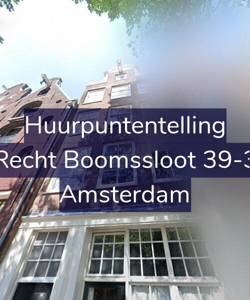 Foto gevel Huurpuntentelling voor Recht Boomssloot 39-3, Amsterdam
