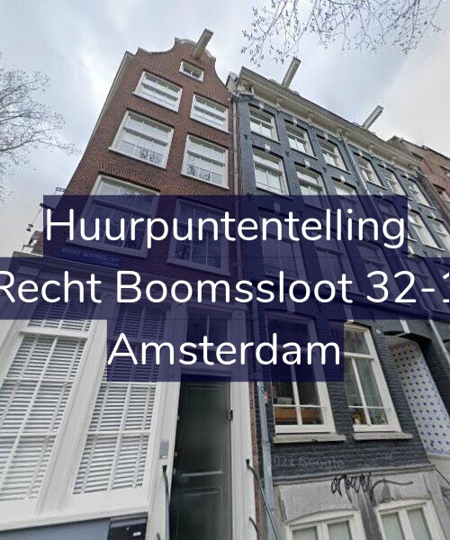 Foto gevel Huurpuntentelling voor Recht Boomssloot 32-1, Amsterdam