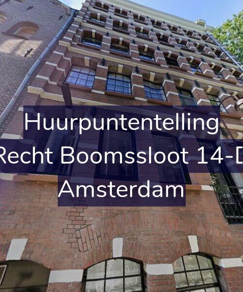 Foto gevel Huurpuntentelling voor Recht Boomssloot 14-D, Amsterdam