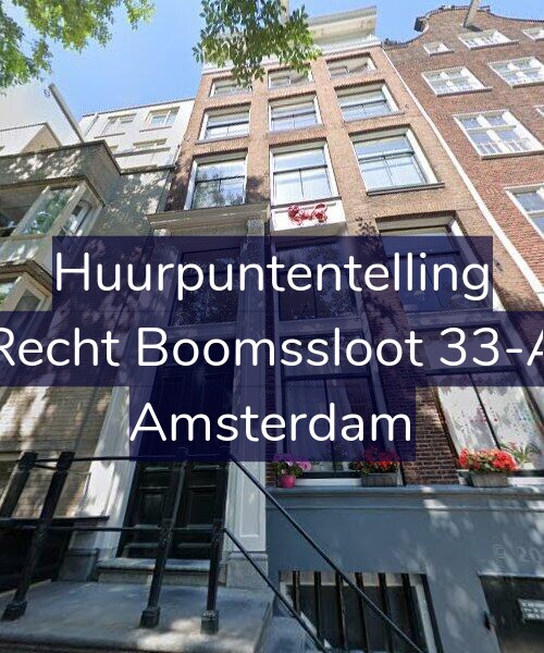Foto gevel Huurpuntentelling voor Recht Boomssloot 33-A, Amsterdam