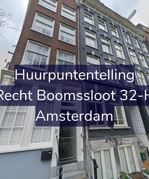 Foto gevel Huurpuntentelling voor Recht Boomssloot 32-H, Amsterdam