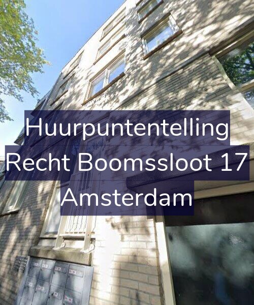 Foto gevel Huurpuntentelling voor Recht Boomssloot 17, Amsterdam