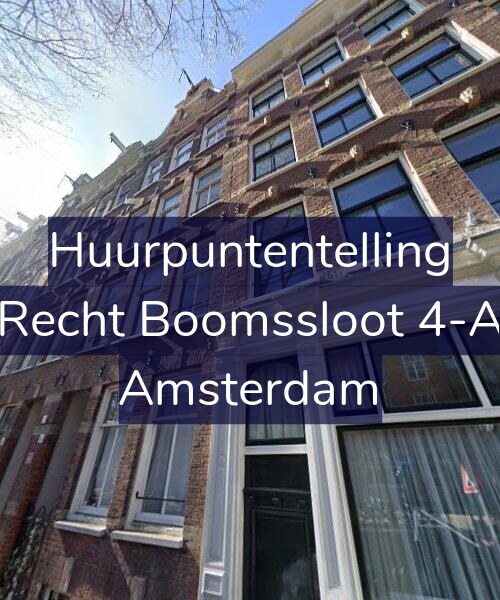Foto gevel Huurpuntentelling voor Recht Boomssloot 4-A, Amsterdam