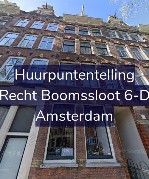 Foto gevel Huurpuntentelling voor Recht Boomssloot 6-D, Amsterdam