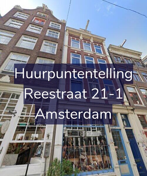 Foto gevel Huurpuntentelling voor Reestraat 21-1, Amsterdam