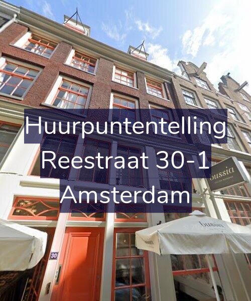 Foto gevel Huurpuntentelling voor Reestraat 30-1, Amsterdam