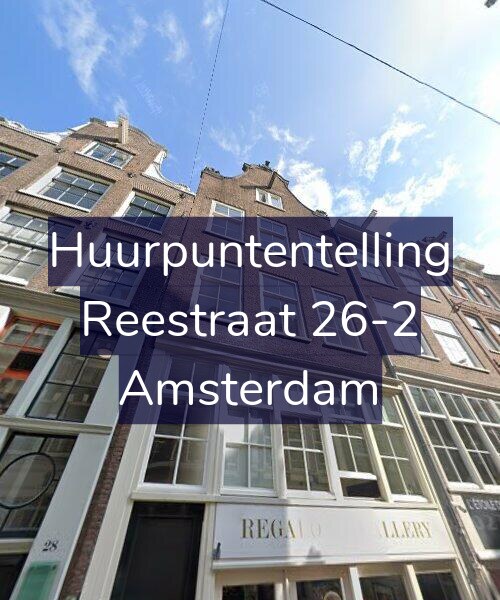 Foto gevel Huurpuntentelling voor Reestraat 26-2, Amsterdam