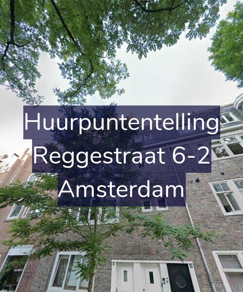 Foto gevel Huurpuntentelling voor Reggestraat 6-2, Amsterdam