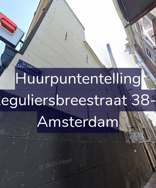 Foto gevel Huurpuntentelling voor Reguliersbreestraat 38-1, Amsterdam