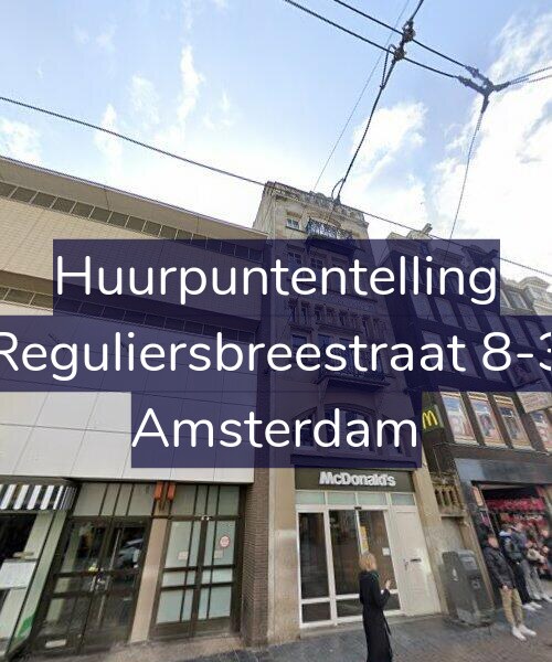 Foto gevel Huurpuntentelling voor Reguliersbreestraat 8-3, Amsterdam