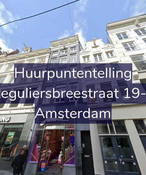 Foto gevel Huurpuntentelling voor Reguliersbreestraat 19-1, Amsterdam