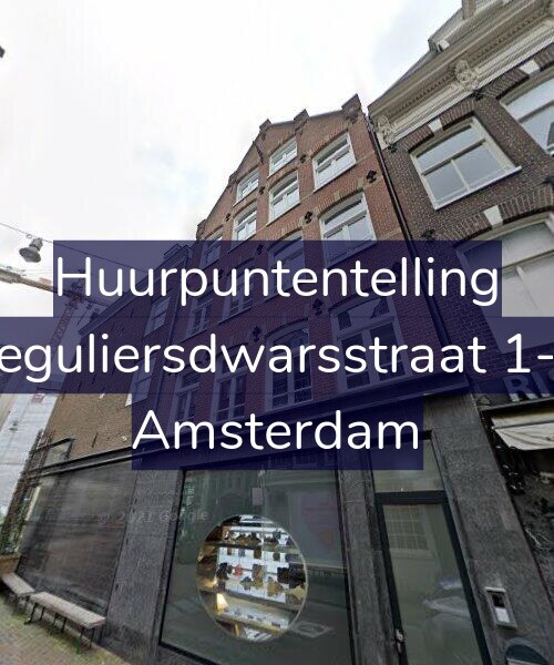 Foto gevel Huurpuntentelling voor Reguliersdwarsstraat 1-D, Amsterdam