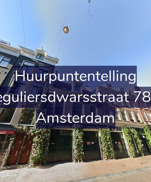 Foto gevel Huurpuntentelling voor Reguliersdwarsstraat 78-1, Amsterdam