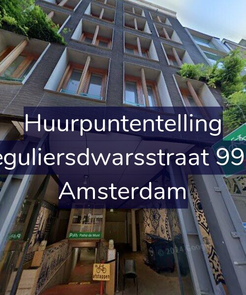 Foto gevel Huurpuntentelling voor Reguliersdwarsstraat 99-B, Amsterdam