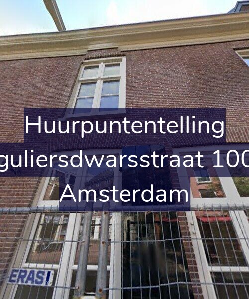 Foto gevel Huurpuntentelling voor Reguliersdwarsstraat 100-D, Amsterdam