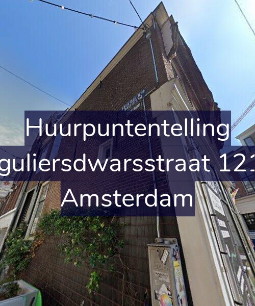 Foto gevel Huurpuntentelling voor Reguliersdwarsstraat 121-1, Amsterdam