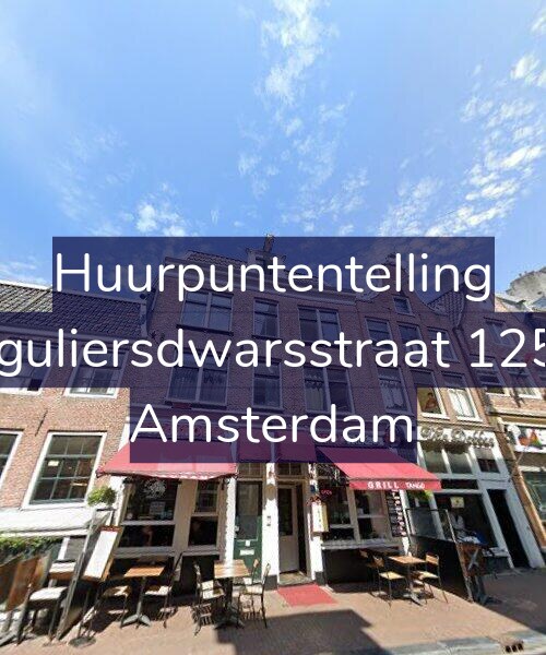 Foto gevel Huurpuntentelling voor Reguliersdwarsstraat 125-2, Amsterdam