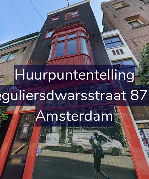 Foto gevel Huurpuntentelling voor Reguliersdwarsstraat 87-A, Amsterdam